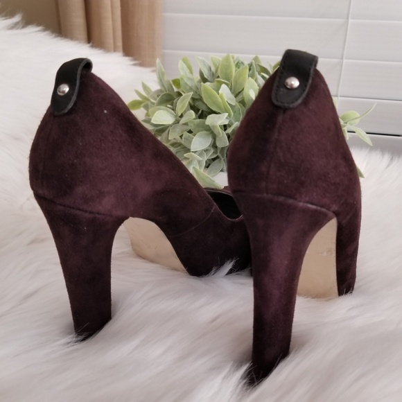 Dolce Vita plum purple sueade heels size 8 - Picture 4 of 8